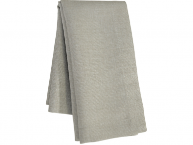 Tablecloth stain resistant LOFT, light grey color, white 180 cm