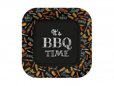 Organic napkins "BBQ Party black" 3