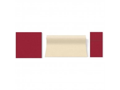 Cutlery pocket bordeaux, Airlaid textile 3