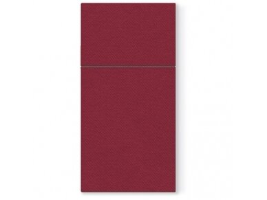 Cutlery pocket bordeaux, Airlaid textile