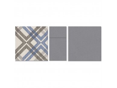 Cutlery pocket grey, Airlaid textile 1