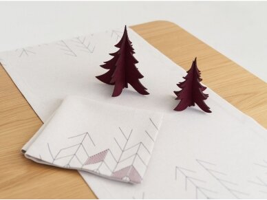 Napkin Christmas burgundy ARBORE, sandy 2