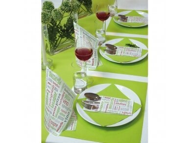 Napkins lime, Airlaid textile 4