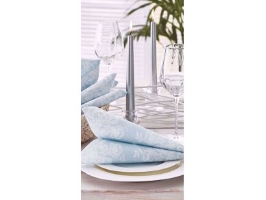 Napkins light blue, Airlaid textile 4