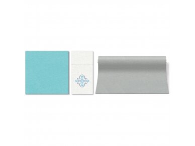 Napkins turquoise, Airlaid textile 2