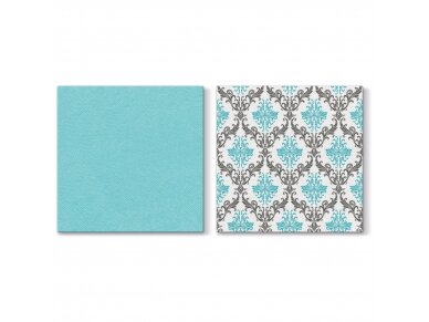 Napkins turquoise, Airlaid textile 3