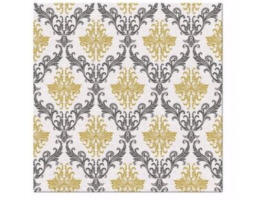 Napkins ROYAL ORNAMENT gold, Airlaid textile