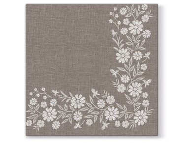 Napkins CLASSIC FOLK, Airlaid brown