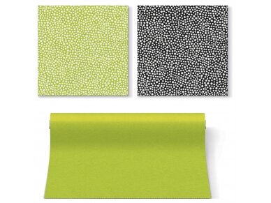 Napkins Pointillism lime, Airlaid textile 2