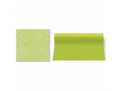 Napkins Pointillism lime, Airlaid textile 1