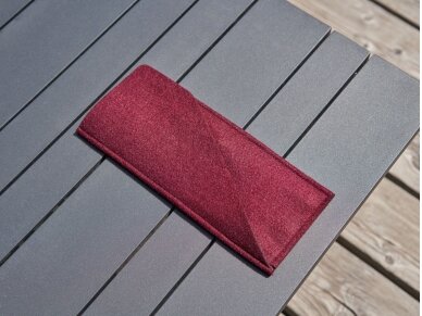 Cutlery holder from felt burgundy