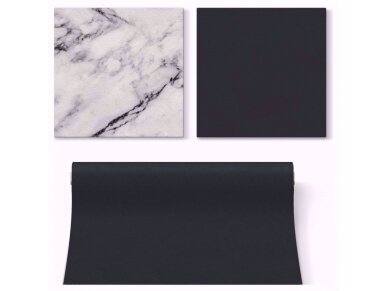 Table runner black, Airlaid 1