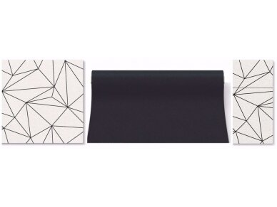 Table runner black, Airlaid 2