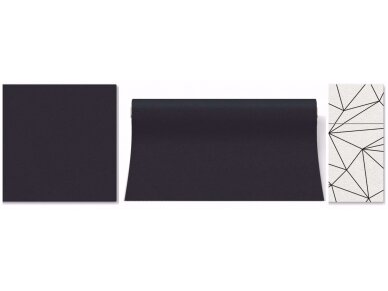 Table runner black, Airlaid 3