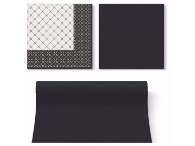 Table runner black, Airlaid 6