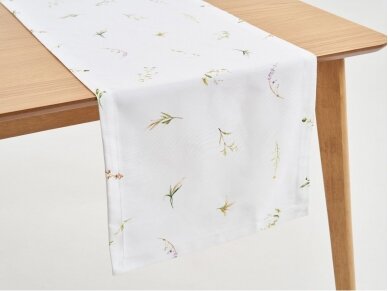 Table runner LAMINA white