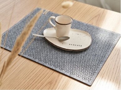 Felt placemat rectangular "Stelle" gra 1